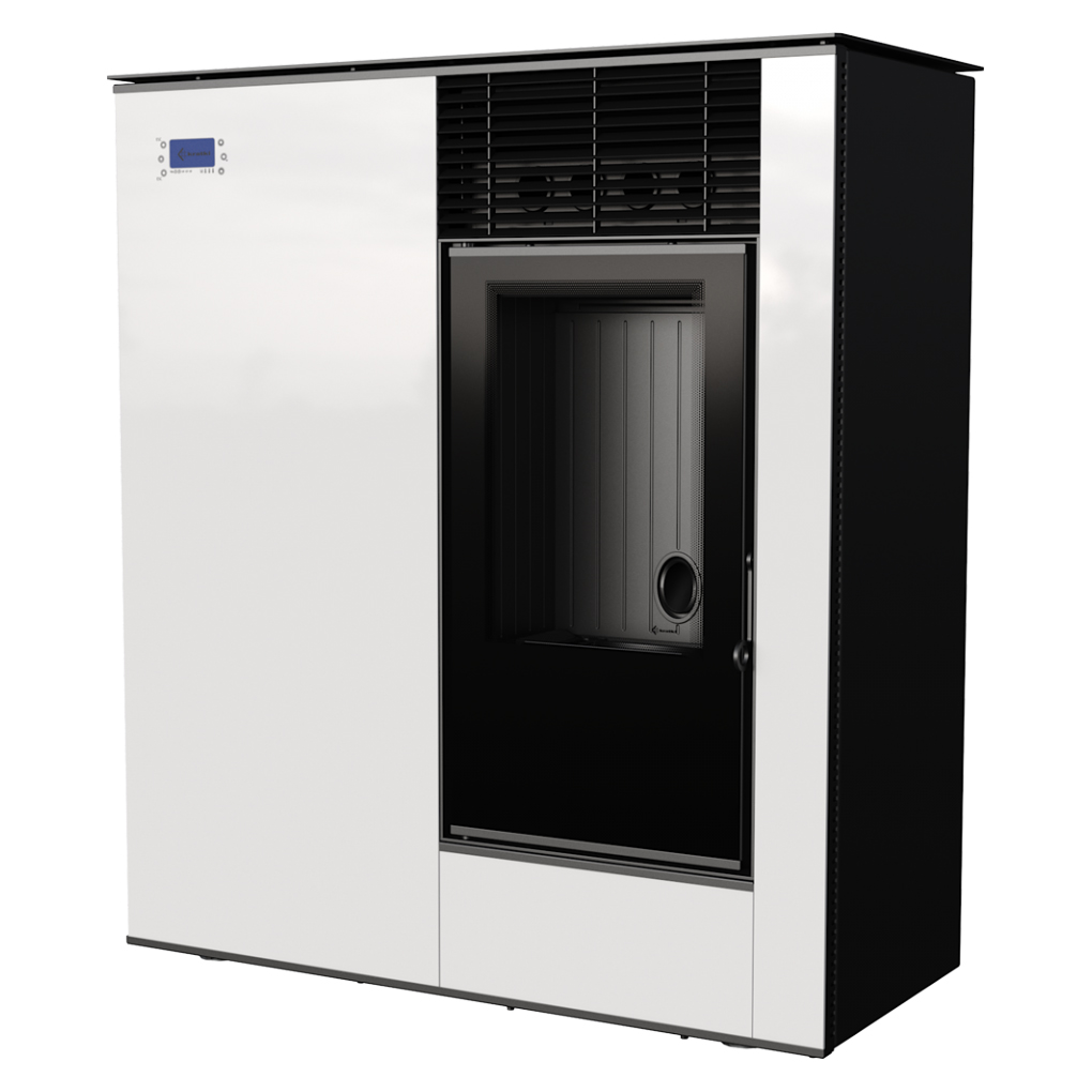 KRATKI VIKING/B 8KW / 50-85m2 ΕΝΕΡΓΕΙΑΚΗ ΣΟΜΠΑ PELLET ΜΕ ΛΕΥΚΗ ΕΠΕΝΔΥΣΗ