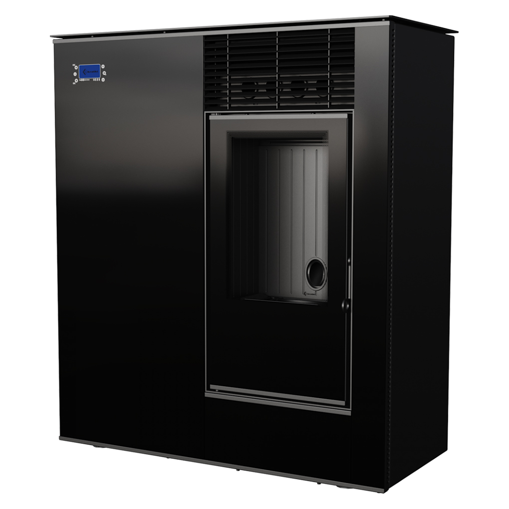 KRATKI VIKING/C 8KW / 50-85m2 ΕΝΕΡΓΕΙΑΚΗ ΣΟΜΠΑ PELLET ΜΕ ΜΑΥΡΗ ΕΠΕΝΔΥΣΗ